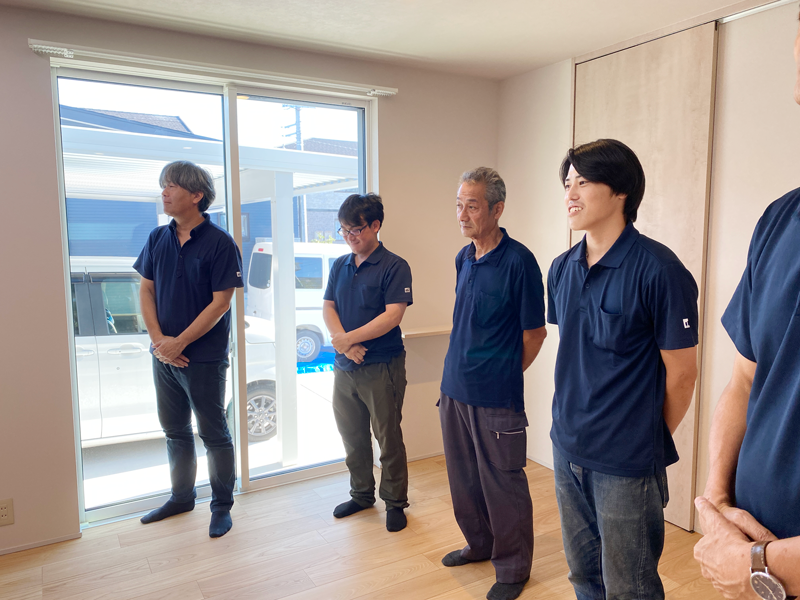 新築・注文住宅・リフォームなら鳥取県米子市の地元工務店、小田原工務店にお任せください。新築住宅U様、お引渡しの写真